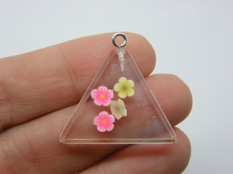 10MM Mixed Color Resin Flower Charms with Eye Pins – TinySupplyShop