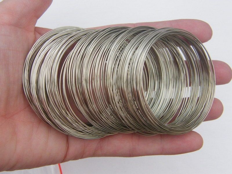 1 Roll Tiger Tail Beading Wire 50 Meter Silver/grey 0.45mm 